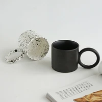 creative design ceramic mug nordic mugs ins round handgrip cups coffee mug milk tea cups drinkware mark drinkware novelty gifts