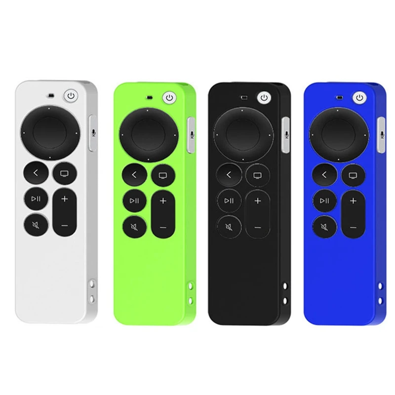 

Anti-Slip Durable Silicon Cover Shockproof Cover For Apple TV 4K 2Nd Gen Siri Remote Control (Black)
