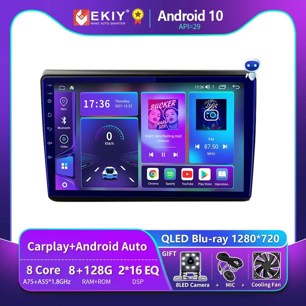 

EKIY T900 2 Din Android Auto Radio for Fiat Bravo 2007-2012 Car Multimedia Player GPS Track Navigation Carplay Stereo Receiver