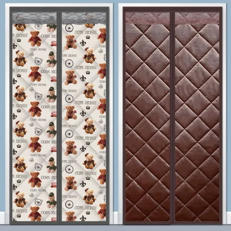 Зимние занавески с защитой от холода для входной двери магнитный экран теплые