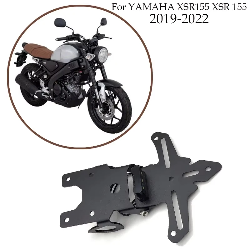 Фото Для YAMAHA XSR155 XSR 155 2019 2020 2021 2022: Аксессуары для мотоциклов, держатель номерного знака с LED-подсветкой, комплект для устранения заднего брызговика (Fender Eliminator) №1