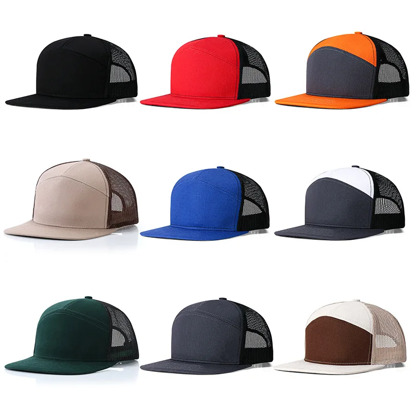 

New Seven Panel Baseball Cap Men and Women Adjustable Outdoor Shade Mesh Caps Hip Hop Caps Bone Trucker Hats