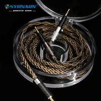 syrnarn ath r70x r70x r70x5 16core balance earphone cable 2 53 54 4mm type c ios gold plated occ mixed headset wire