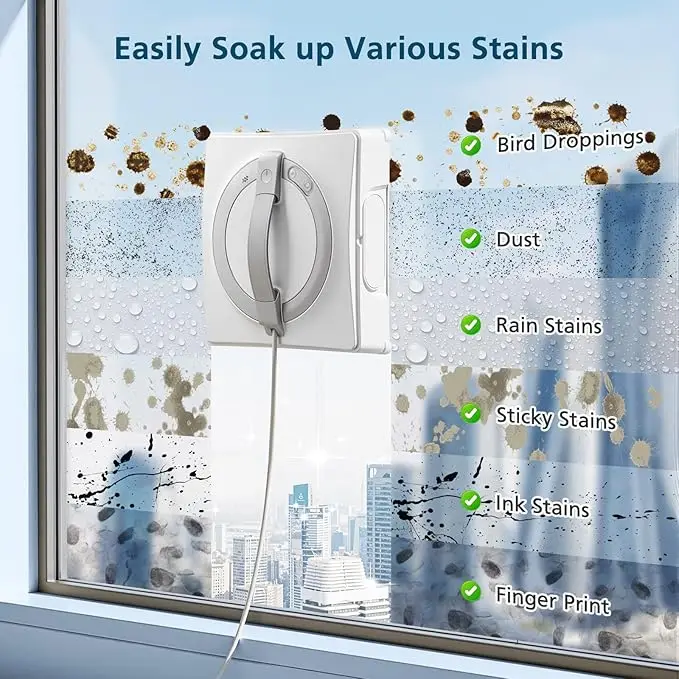 Фото Чистящие подушечки для роботов-мойщиков окон Ecovacs Winbot W2 Pro, W2 Pro Omni, W2 Omni, W2, W1 Pro, W1 №4