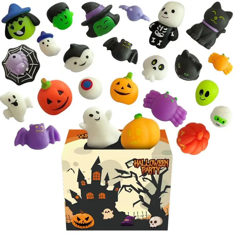 

24 Pcs Halloween Squeeze Toys Slow Rising Halloween Squeeze Toys Simulation Squeeze Toy Stress Relief Toys For Christmas Party