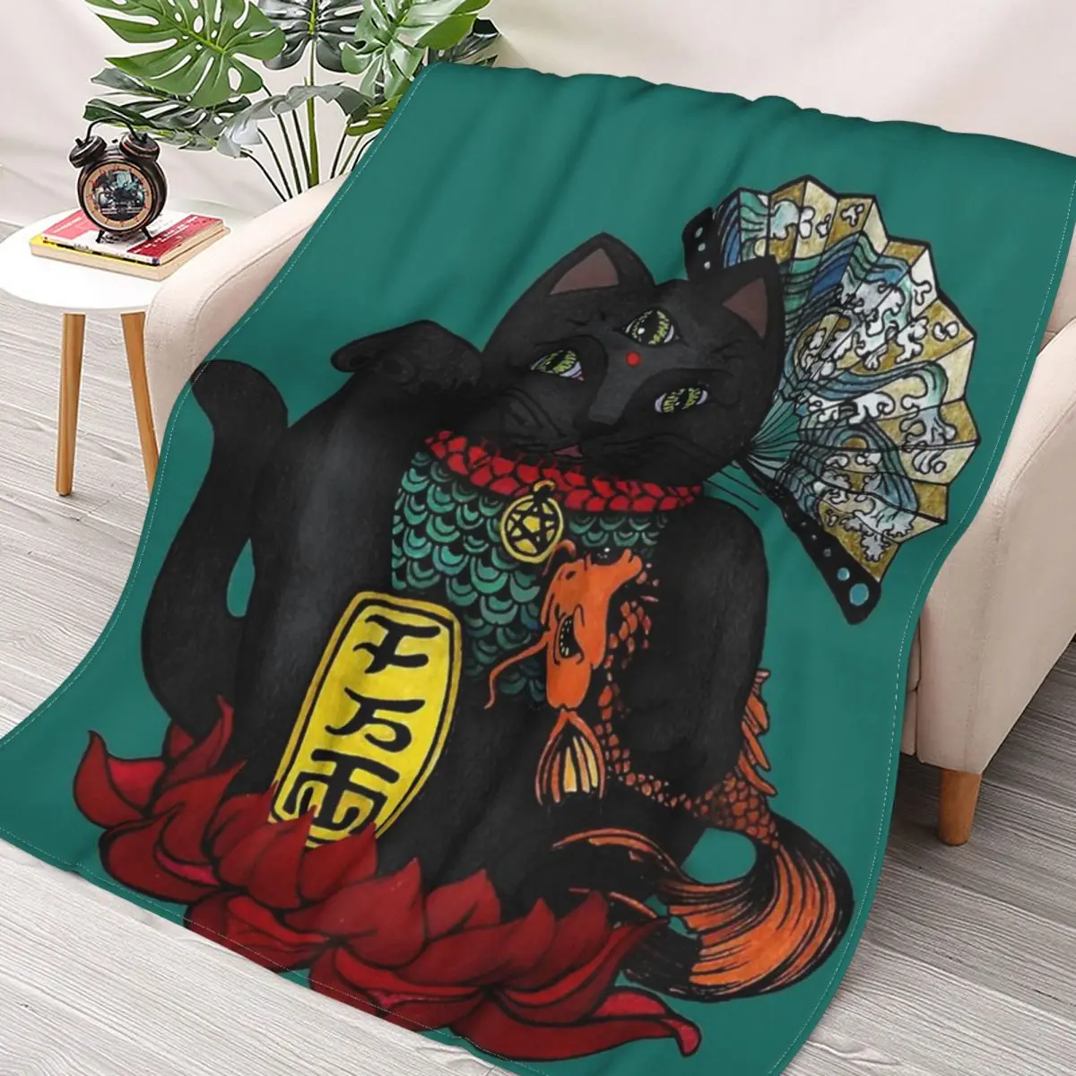 

Фланелевое Одеяло с 3D рисунком мистера Китти счастливого кота