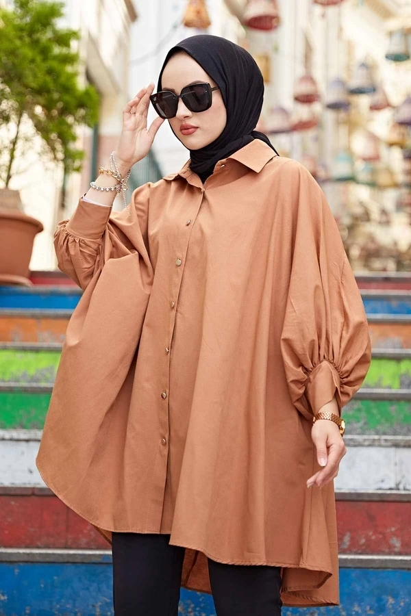 Ladies Temporary Shed Tunic Summer Spring 2021 ladies muslim clothes shirt for woman blouse casual long sleeve