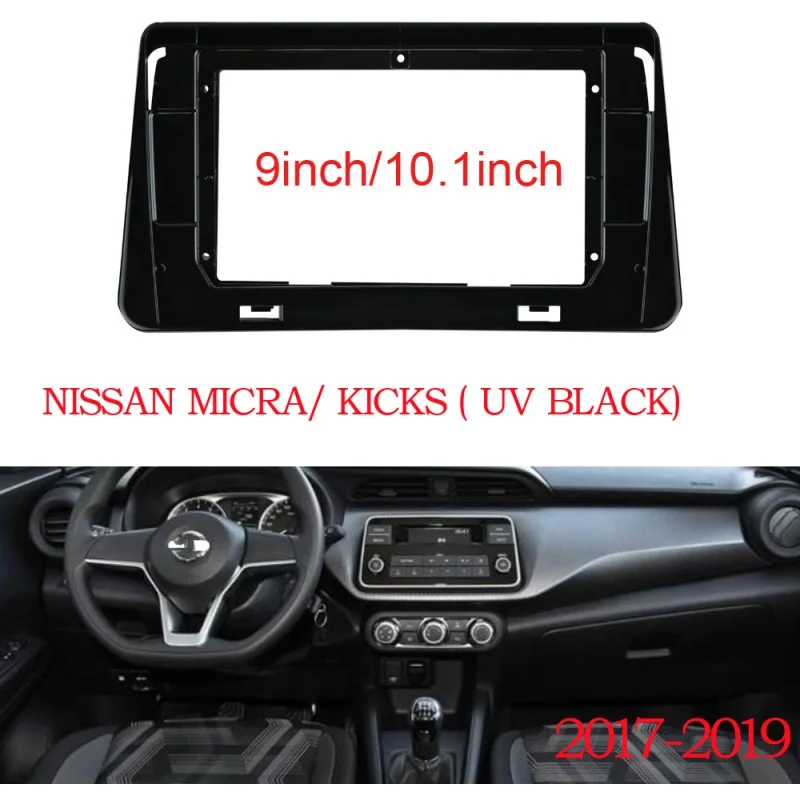 

Универсальная автомобильная панель для NISSAN KICKS 10,1-2018, 9 дюймов, 2019 дюйма, 2din, адаптер для аудио-фитинга, панели приборной панели, автомобильны...
