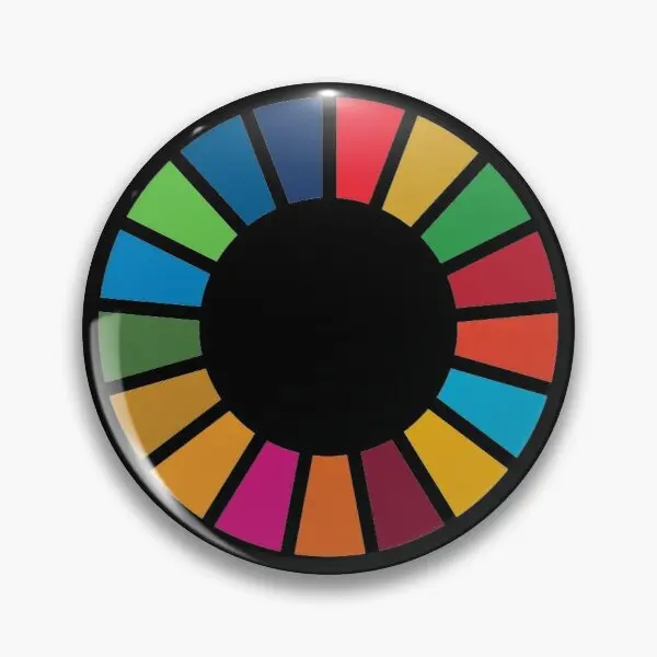 

Значок на булавке в виде мягкой пуговицы для устойчивого развития