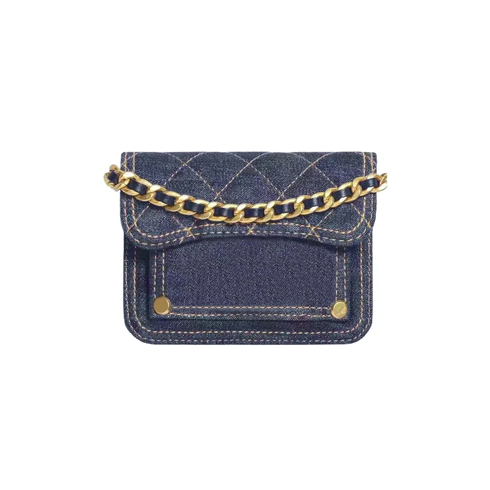 

WFMS MS мини джинсовая сумка через плечо с цепочкой # wfms6649