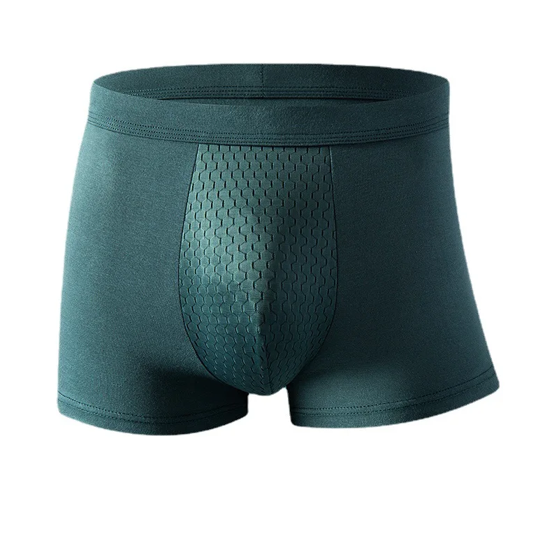 4-piece combination autumn and winter modal underwear men's seamless antibacterial boxer pants youth breathable mid-waist boxer