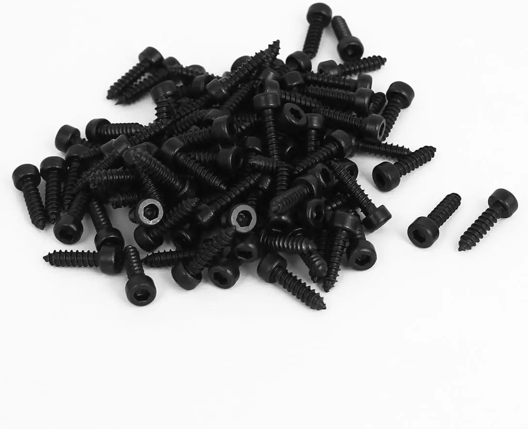 

2.6mm x 10mm Threaded Hexagon Head Self Tapping Screws 100 Pcs