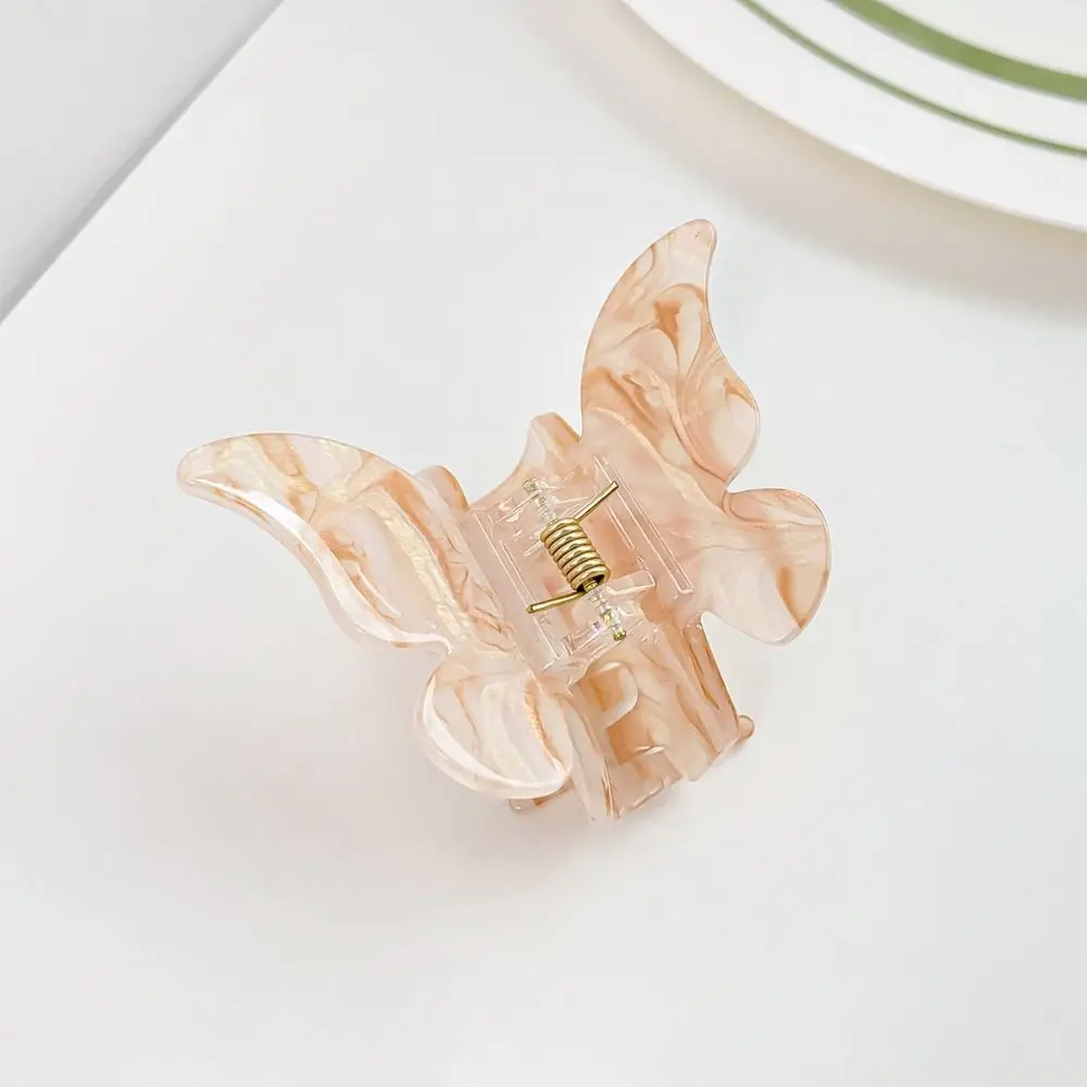 Корейский стиль ацетатная бабочка коготь для волос красочный акриловый