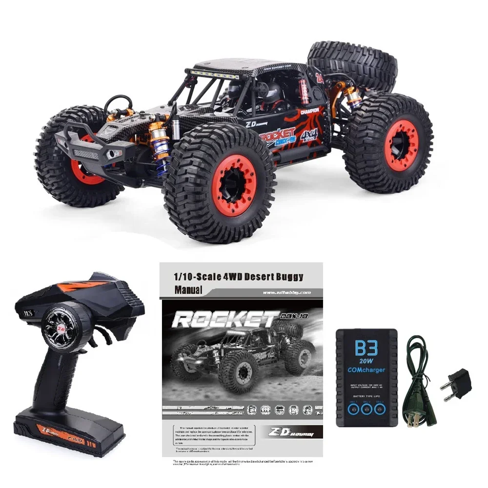 ZD Racing ROCKET DBX-10 1/10 RC Car Desert Truck 4WD RTR Рама дистанционного управления Внедорожный багги