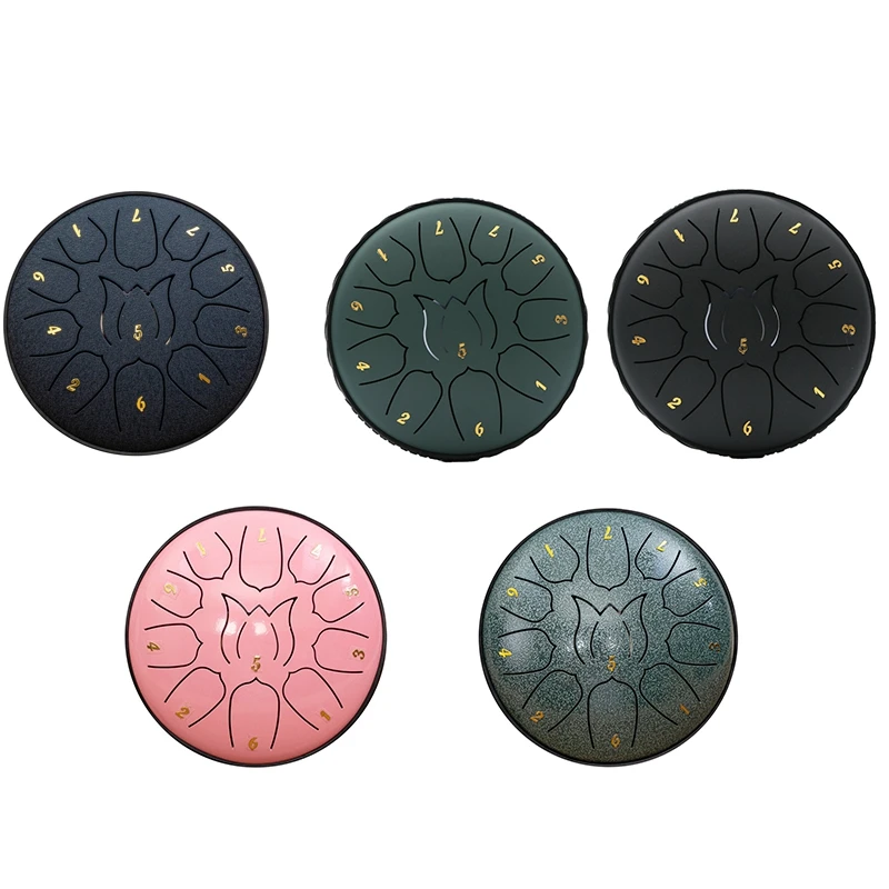 6-Inch 11-Tone Rain Drum Outdoor Garden Waterproof Music Forget Friends Adult Handheld