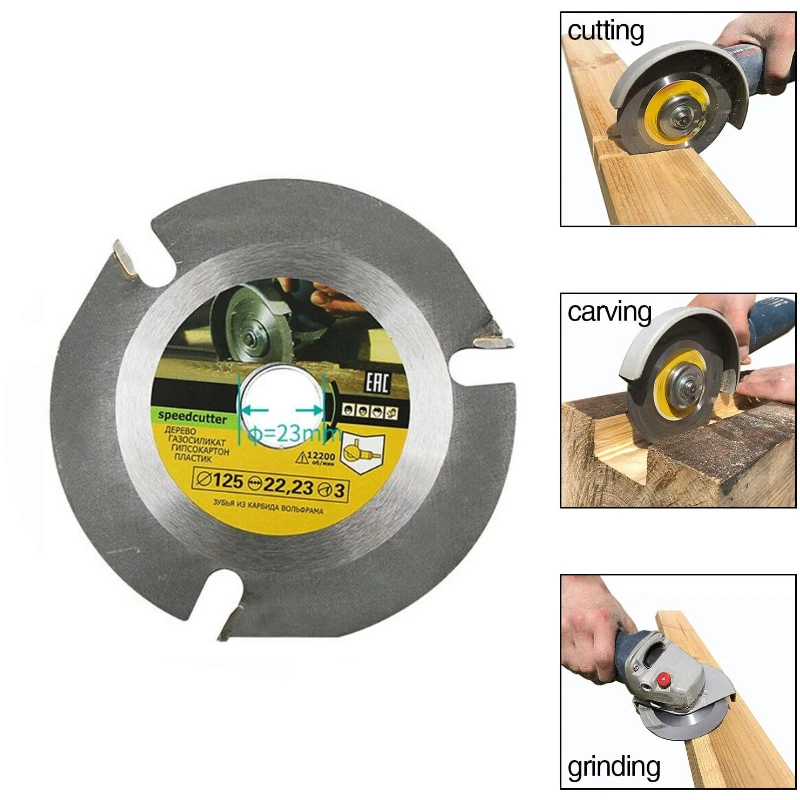 

Wood Carving Disc Speedcutter 5-Inch TCT Circular Saw Blade for Woodcarving Speed Cutter Saw Blade Arbor Sculpting Shaping Tool