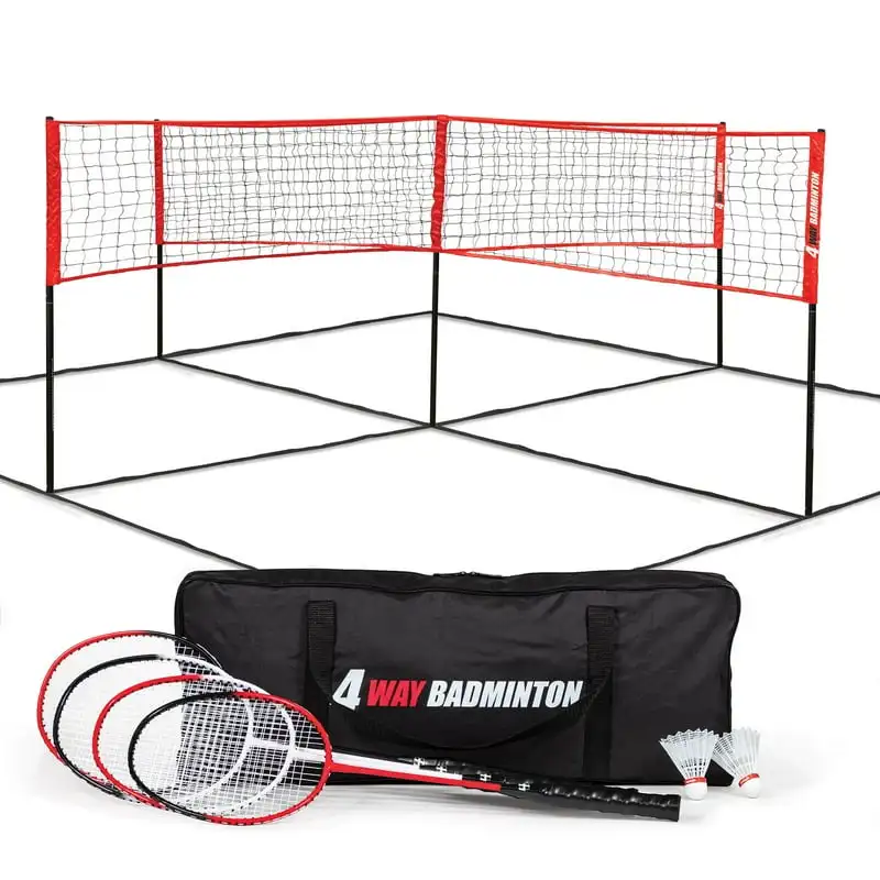 

14' x 14' 4-Way Badminton Net Set