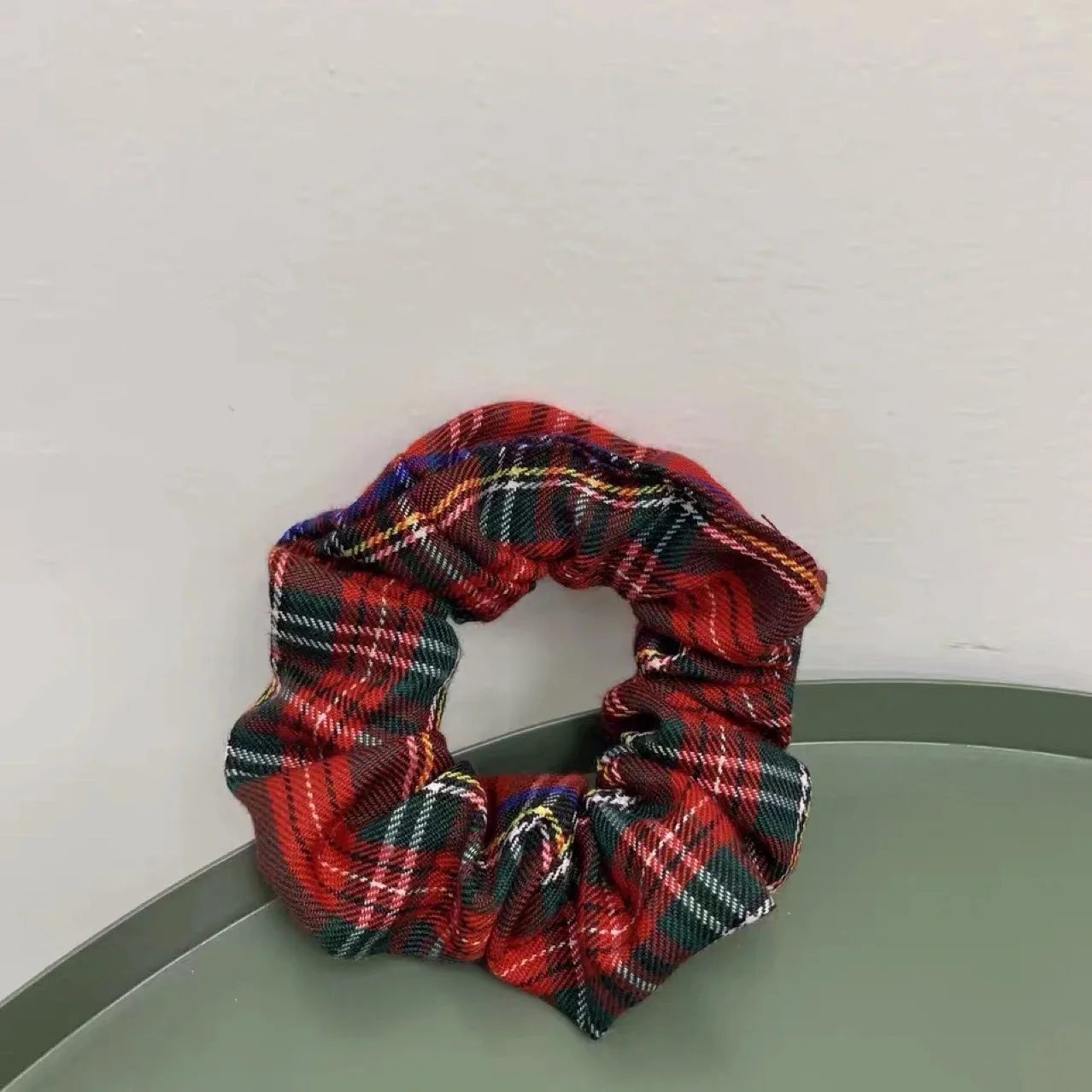 

3 Pcs/Lot Plaid Scrunchies Girls Accessories Ponytail Holder Hair Ties Gum Rope Elastic Hair Bands For Women Headwear