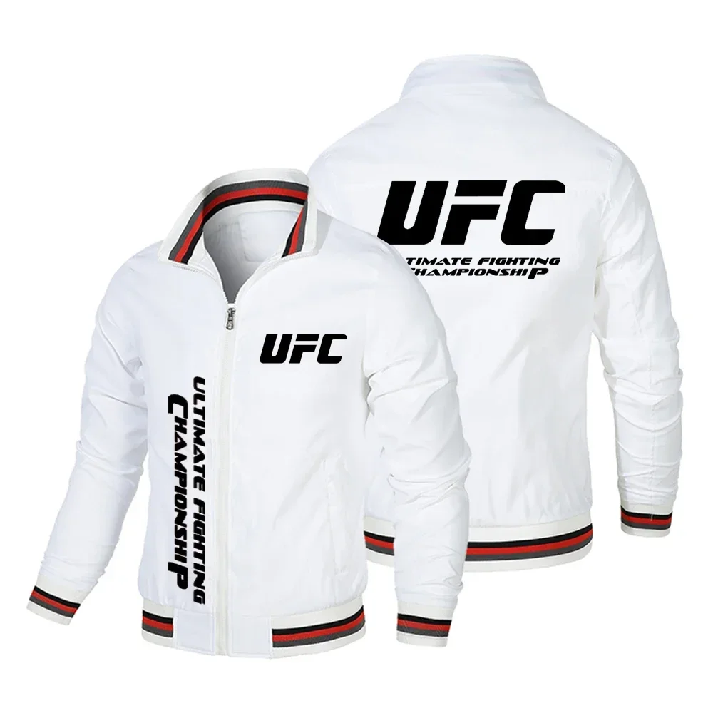 

Chaqueta de ciclismo для мотоциклов, мода разных материалов и otoño, chaqueta con cremallera estampada UFC simple y de moda, 1.0