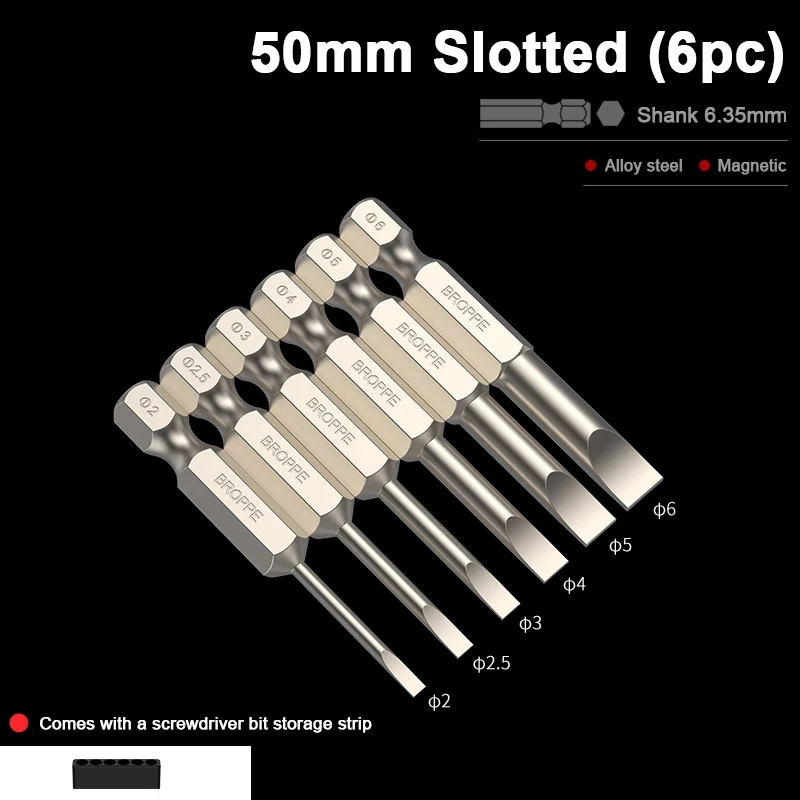

Набор отверток Torx с плоской головкой, шлицевая отвертка с магнитным наконечником, электрическая отвертка, инструмент S2, стальной хвостовик 1/4 дюйма, быстрая смена