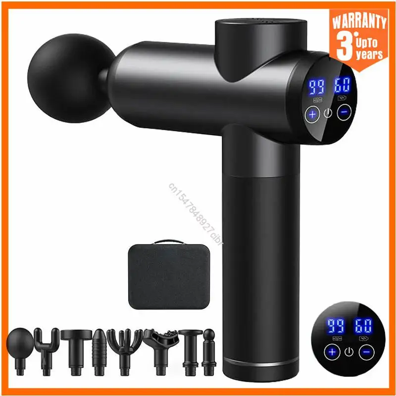 Xiaomi High Frequency Massage Gun Electric Massager Muscle Relaxation With 8 Heads For Body Fitness Fascia Gun