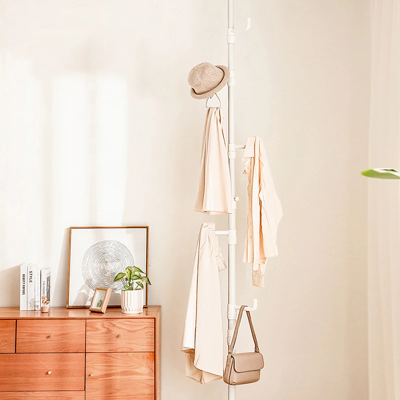 

Entrance Hall Standing Coat Rack Hanger Shelves Dressing Living Room Clothes Wardrobes Bags Bedroom Perchero Furniture Home