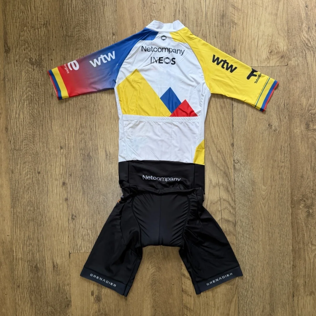 Фото Велосипедный комбинезон с коротким рукавом LASER CUT 2026 Netcompany INEOS Team COLOMBIA №2