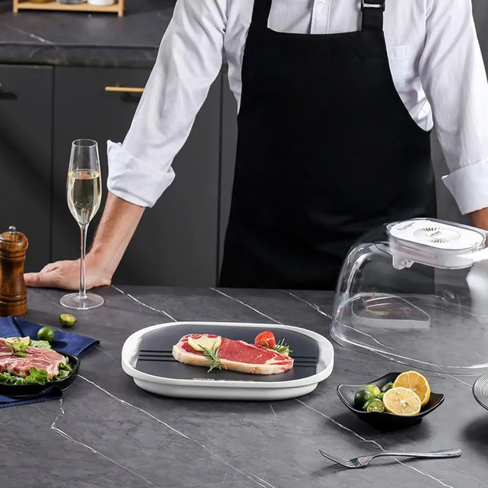 

Уникальная модель, 360 градусов, устройство для быстрого размораживания стейка, сохраняет свежесть, большая емкость, лоток для размораживания пищи, размораживание