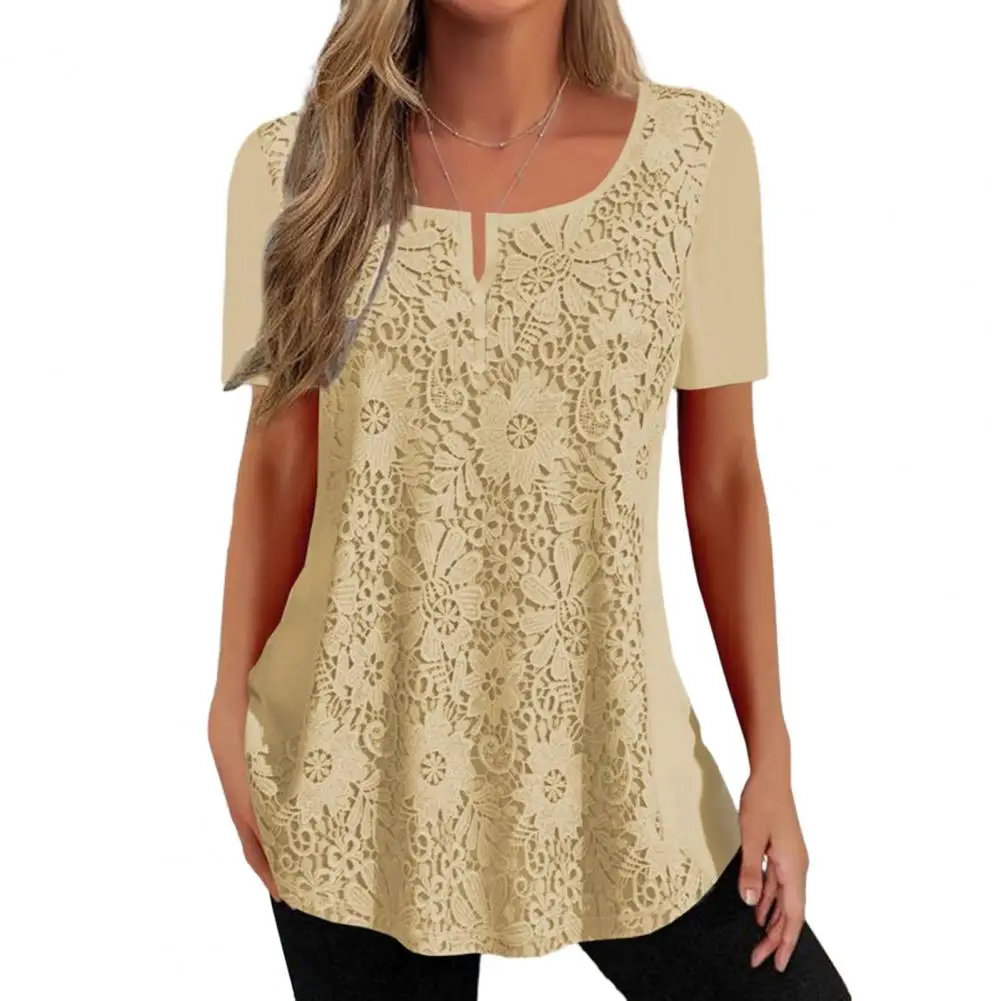 

Fabulous Summer Blouse Pullover Casual Mid Length Women Top Soft Lady Summer Top Women Garment