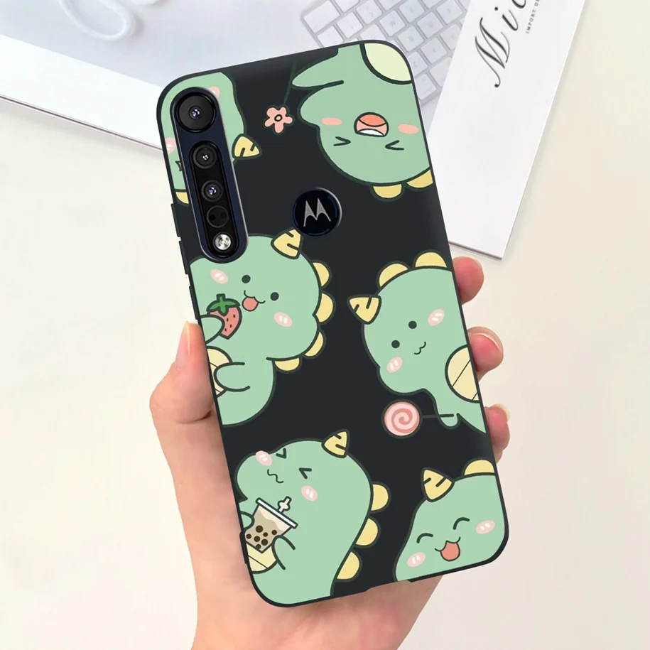 Чехол для Motorola One макросъемки новинка модные чехлы с цветами и мрамором Черная