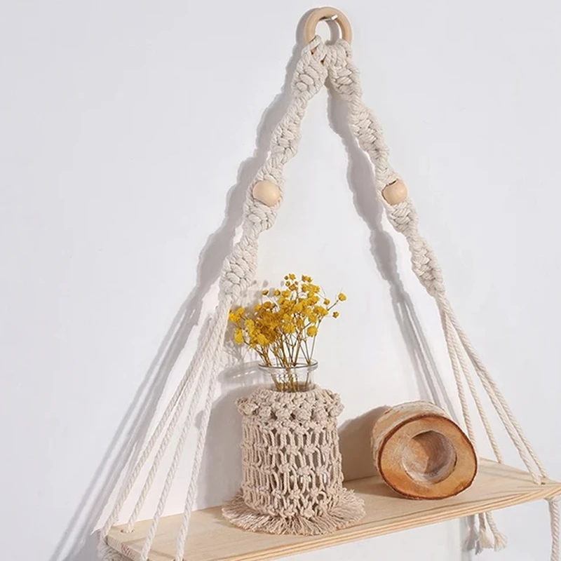 Полка в стиле бохо декоративные полки на стену деревянное украшение для спальни