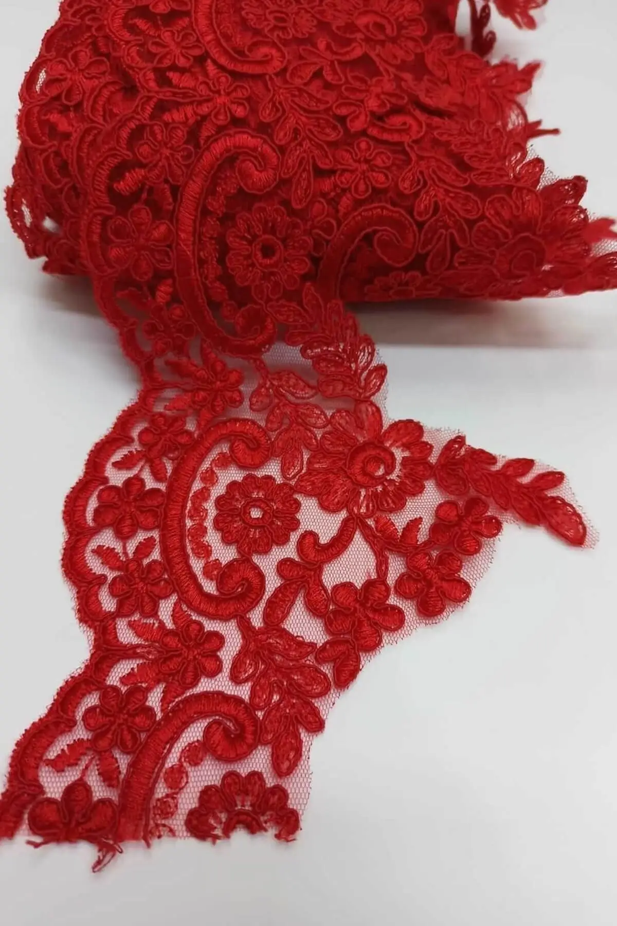 

Red french guipure ribbon lace decorative hobby supplies & leisure life