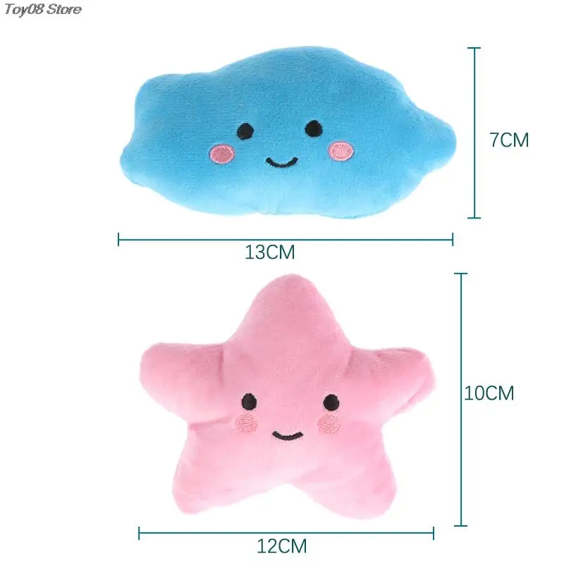 Creative Pillow Plush Cushion Toys Gift For Kids Children Girls Stars And Moon Doll Cloud Expression Cute Toys Nap Pillow Doll images - 6