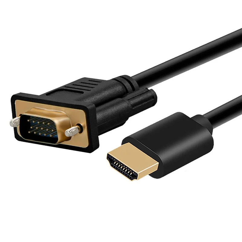 

1-10 м HDMI-совместимый к VGA кабель штекер-штекер без привода с чипом 6-футовый кабель для компьютера/настольного компьютера/ноутбука/ПК/монитор...