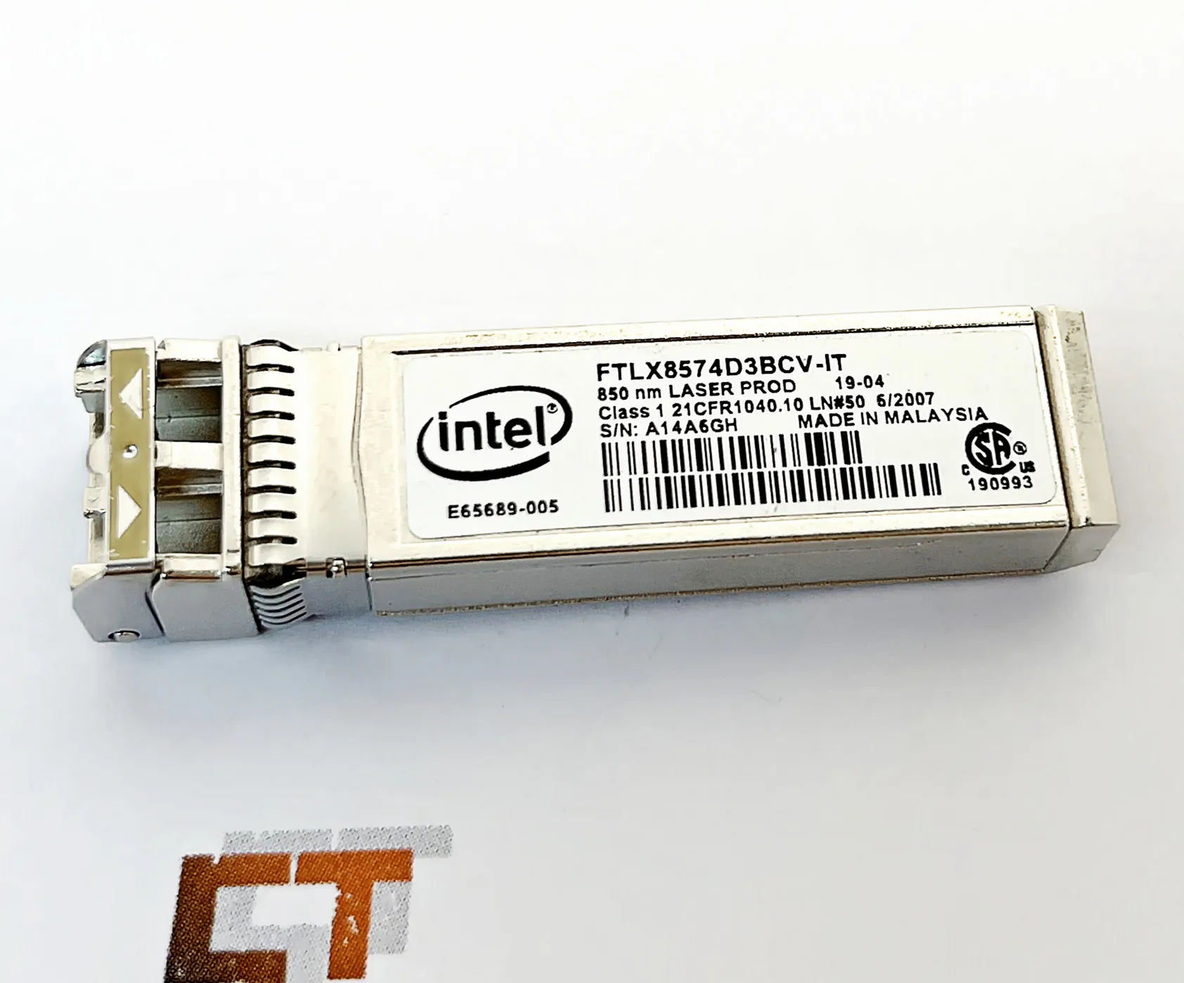 INTEL E10GSFPSR FTLX8574D3BCV-IT E65689-001 0Y3KJN / 0R8H2F SFP+ Transceiver for X520-DA2 or X520-DA1 850nm 300m 10G multi mode
