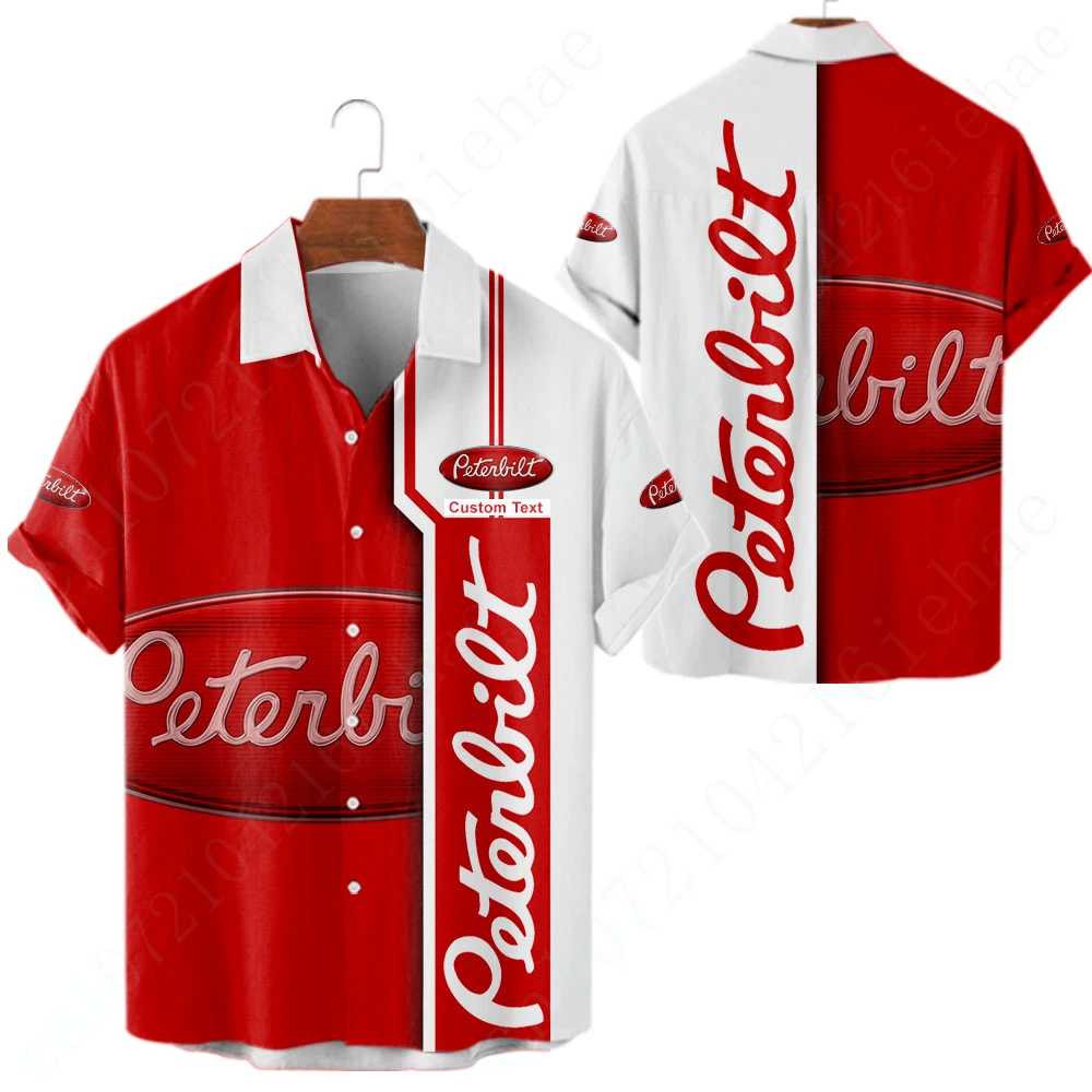 

Peterbilt Unisex Clothing Anime Shirts And Blouses Casual Shirts For Men Women Luxury Button Cardigan Harajuku Oversized T-shirt