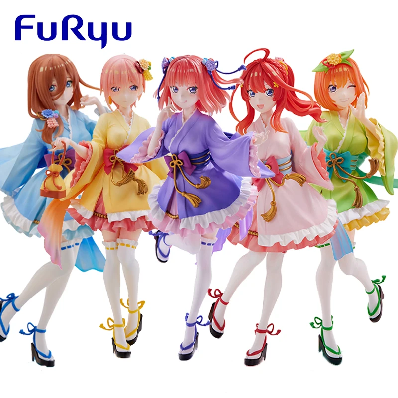 В наличии оригинал FuRyu The quintessence Quintuplets Nakano Ichika Nino Miku Аниме Фигурка модель игрушки