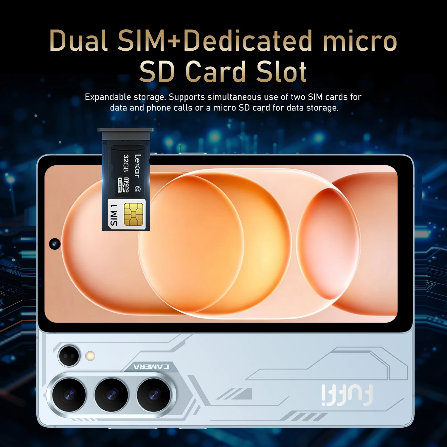 Фото Смартфон FUFFI S26 Pro, 5G LTE, система Android, 12 ГБ ОЗУ, 512 ГБ ПЗУ, 6,6-дюймовый дисплей, 16-мегапиксельная камера, две SIM-карты, с Play Store, мобильный телефон №3
