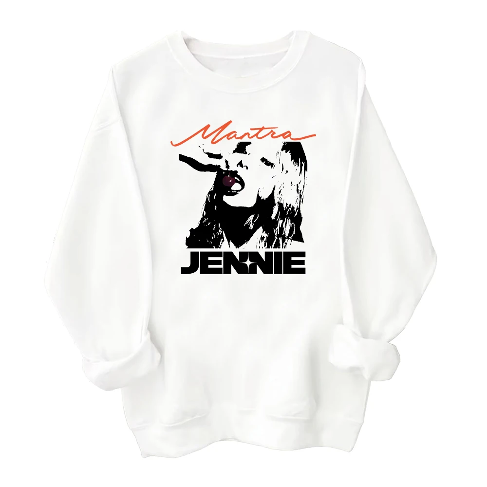 Толстовка Jennie Mantra Harajuku с круглым вырезом и длинными рукавами толстовка оверсайз