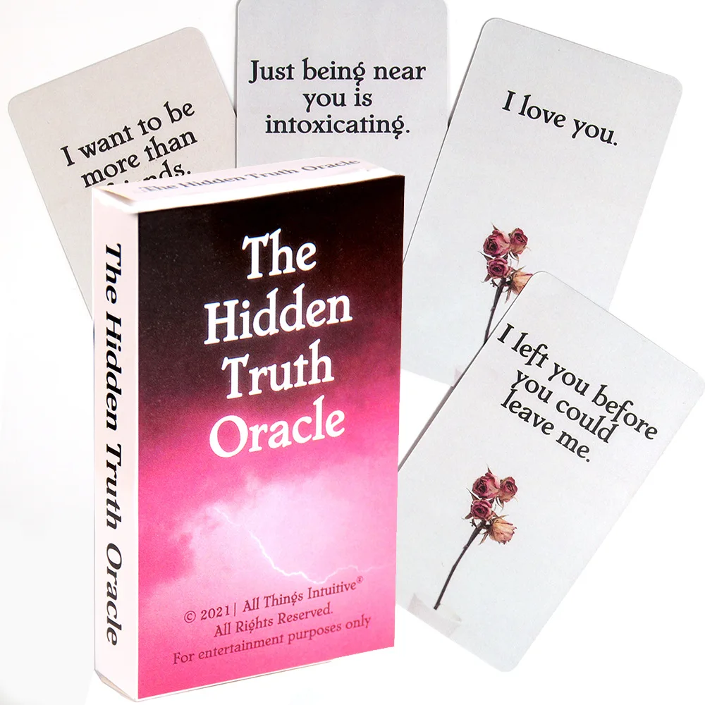 

The Hidden Truth Oracle Card Deck - Love, Romance, Twin Flame, and Soulmate Messages - 54 Relationship Oracle Cards