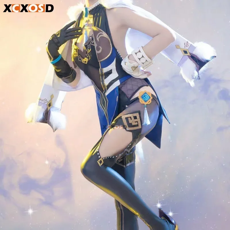 XCXOSD Genshin Impact Yelan костюмы для косплея Valley Orchid новый наряд персонажа аниме игра
