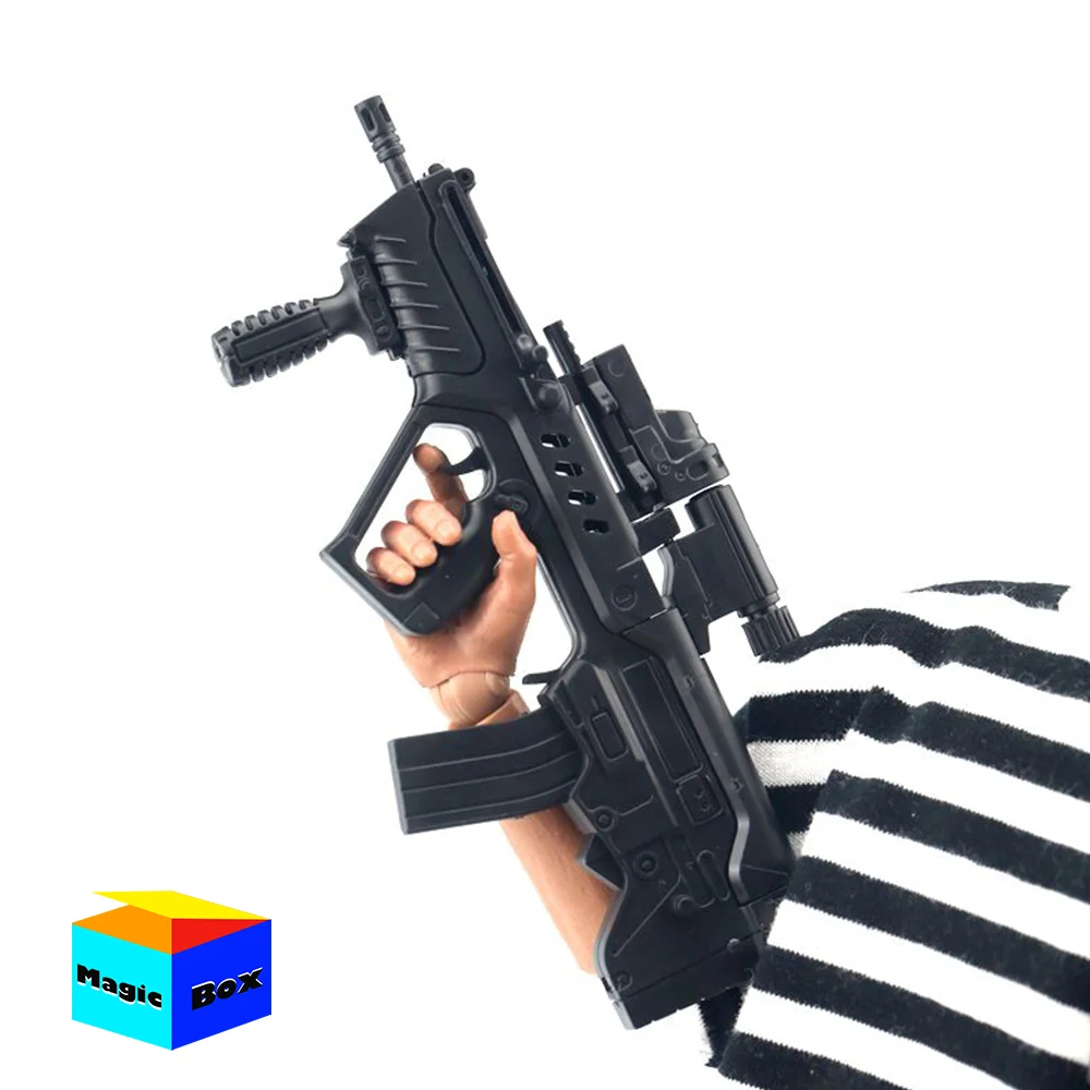 

1/6 Scale TAVOR Assault Rifle Assemble Gun Model Military Weapon Toy For 12In Male Soldier Action Figure Scene Props Accessories