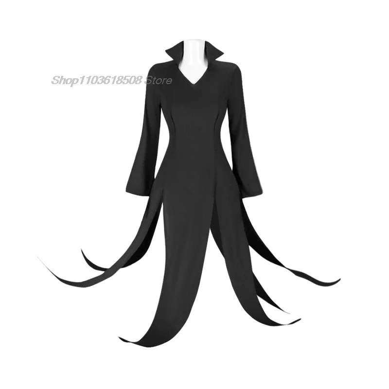 Костюм для косплея One punch man Hurricane senritsu no Tatsumaki черное платье с париком женский