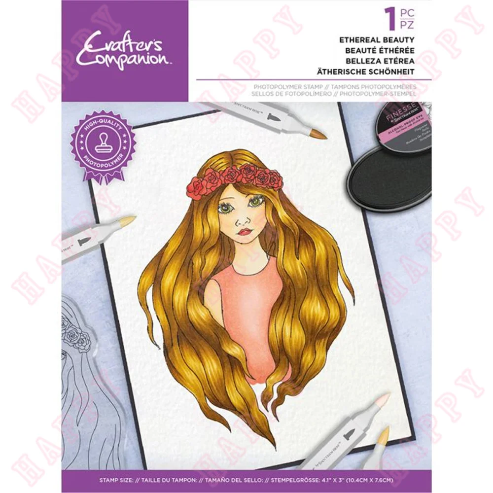 

Limited Product Ethereal Beauty Stamps Modeling Scrapbook Diary Diy Decoration Embossing Albumtemplate Greeting Card Handmade