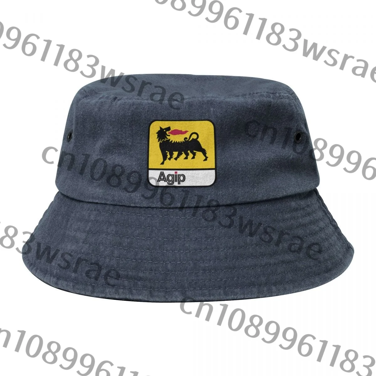 Ковбойская джинсовая кепка с логотипом Agip Рыбацкая шляпа