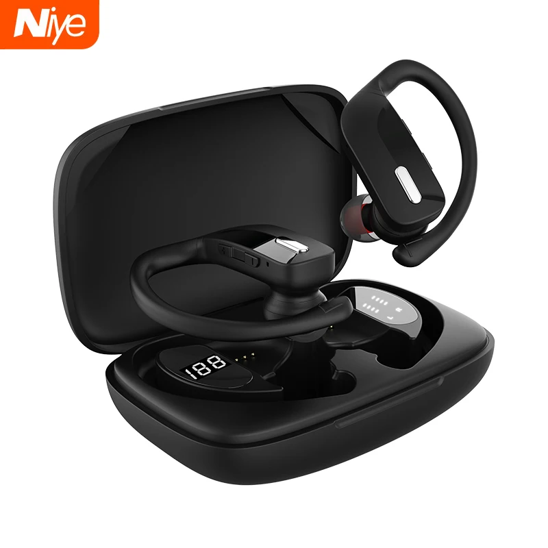 

Niye TWS Bluetooth 5.0 Earphones Wireless Earphone Sports Running Mini Ear Buds for Iphone Android Smart Phones with Power Bank