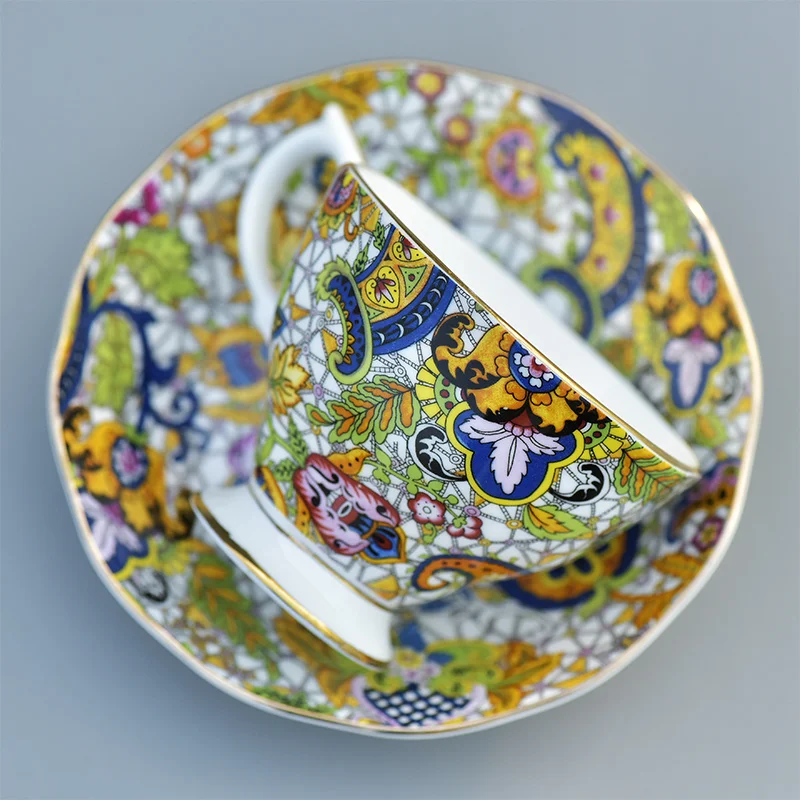 

Black Tea Bone China Coffee Cup British Court Style