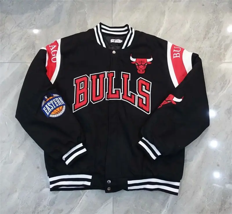 

Новый бейсбольный костюм Chicago Bulls для мужчин и женщин, Спортивная уличная куртка для пар, модное пальто с вышивкой, весна-осень