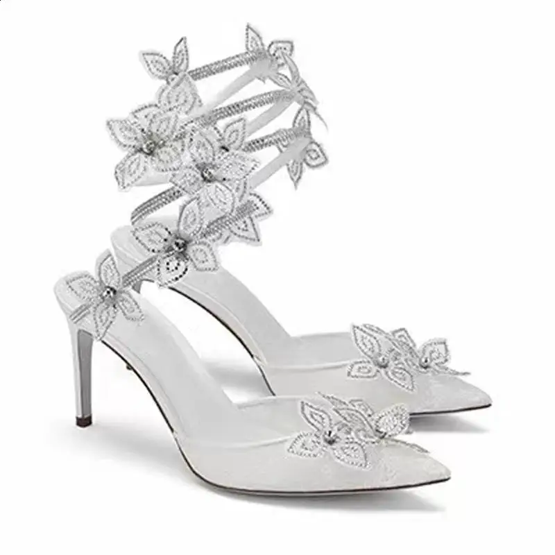 Сандалии на низком каблуке для девочек удобные босоножки из прозрачной ткани