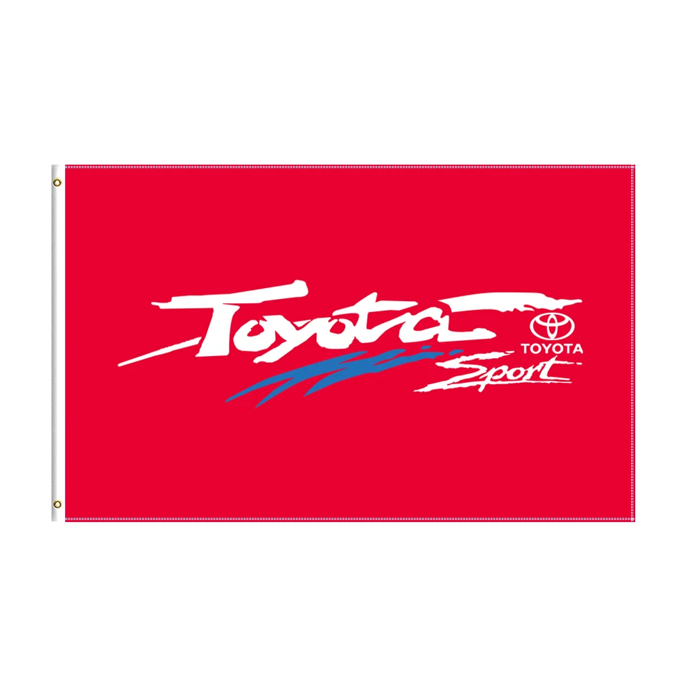 

3x5 Ft Toyota Sport Flag Polyester Printed Racing Car Banner For Decor
